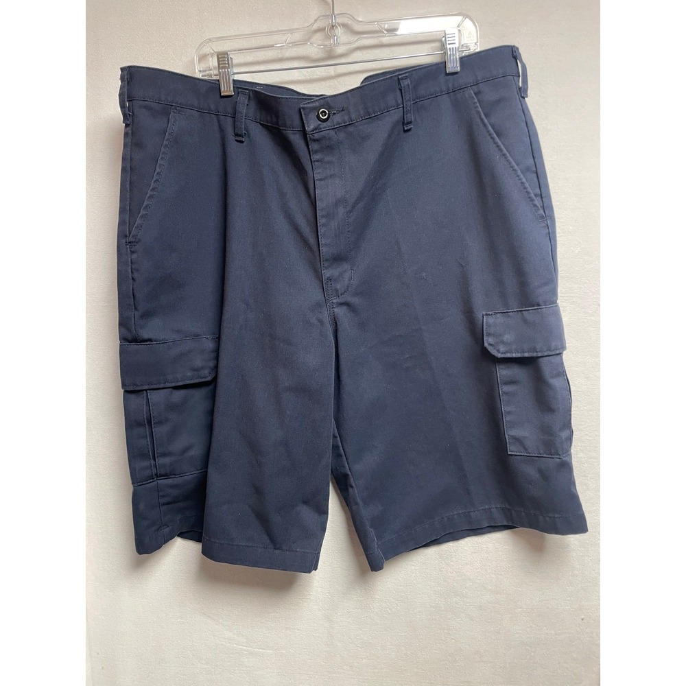 Red‎ Kap work Industrial Cargo shorts Navy blue Mens Size 40